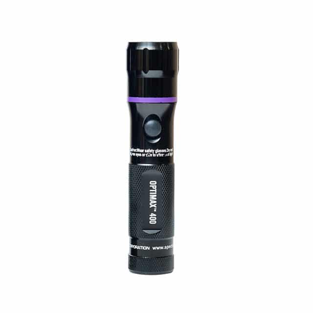 spectroline optimax 400 uv flashlight ultraviolet leak detection tool