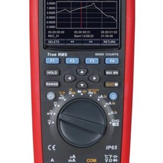Uni T UT181A True RMS Data Logging Multimeter front view with leads