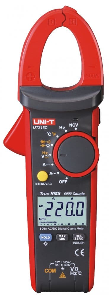 Uni-T UT216C 600A True RMS Digital Clamp Meter CAT III