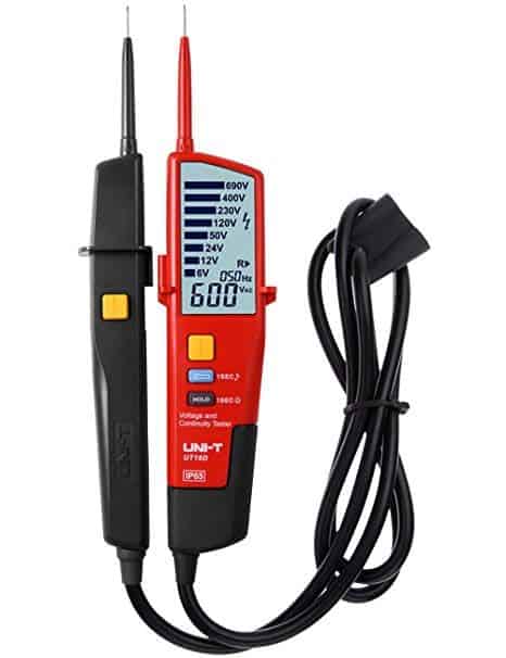 Uni T UT18D Voltage and Continuity Tester LCD screen