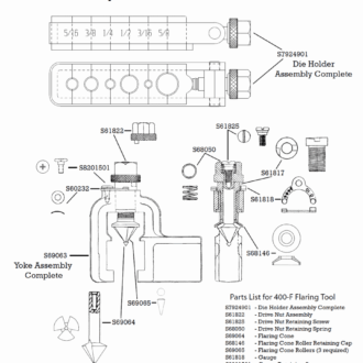Imperial 400F Rol Air 37 Degree Flaring Tool Kit 3 16 inch to 5 8 inch HVAC refrigeration