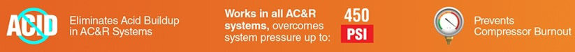 Spectroline Acid Buster EZJect Replacement Cartridge Six Pack HVAC acid scavenging solution
