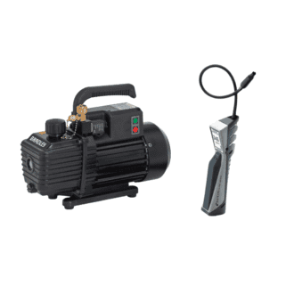 vacuum pump and leak detector combo