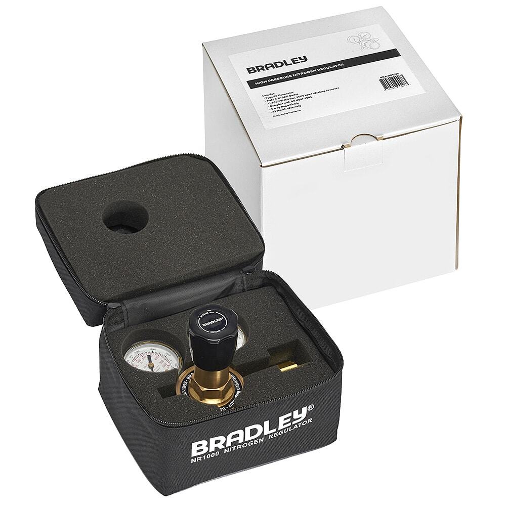 Bradley NR1000 High Pressure Nitrogen Regulator HVAC industrial gas cylinder valve