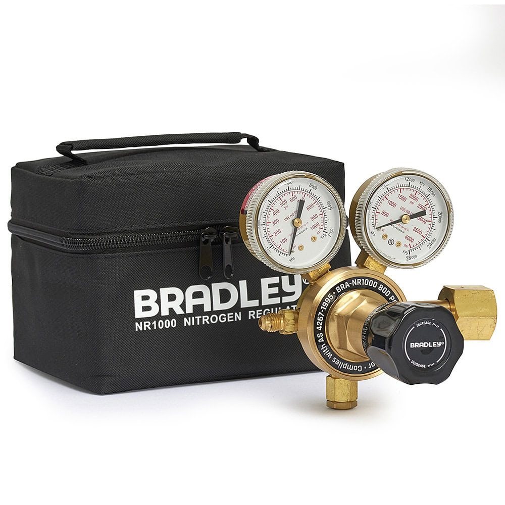 Bradley NR1000 High Pressure Nitrogen Regulator HVAC industrial gas cylinder valve