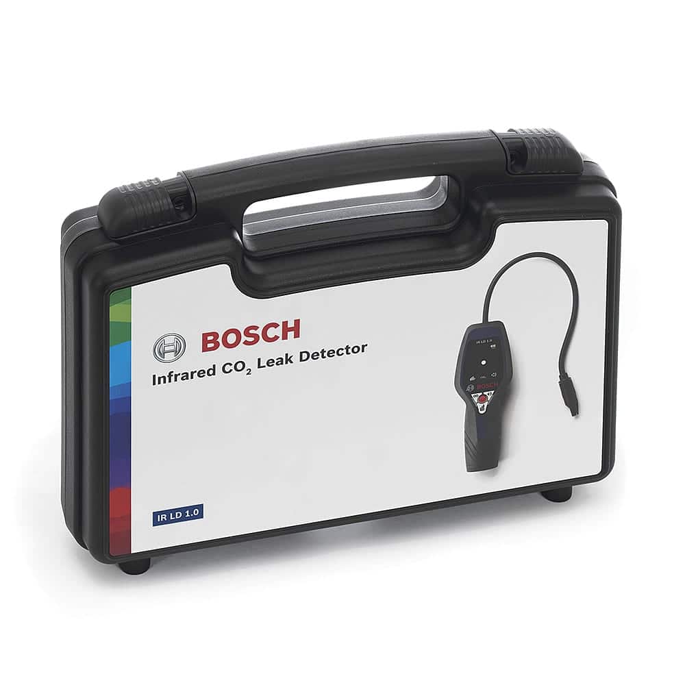 Bosch IR-LD1.0 Infrared Carbon Dioxide Leak Detector. Quickly and accurately find R744 and CO2 leaks in HVACR systems. Reliable detection for service work.