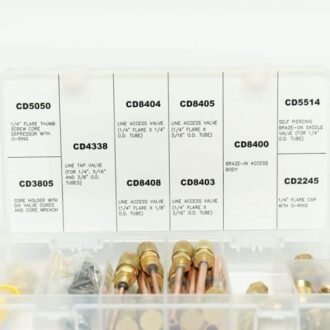 CD CD9530SVK HVAC Appliance Service Kit with various access valves fittings and tools