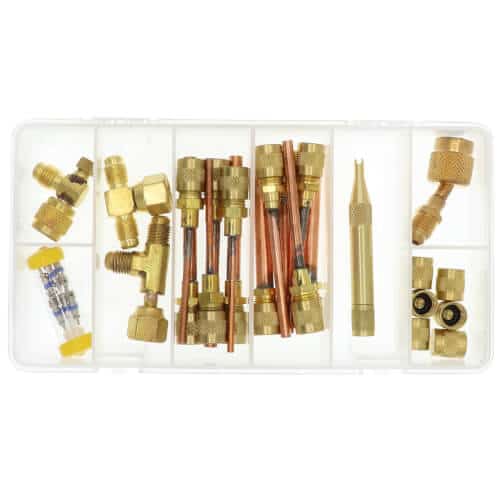 CD Valve CD9510SVK Access Fitting Service Kit with valve cores depressors and tools for HVAC repair