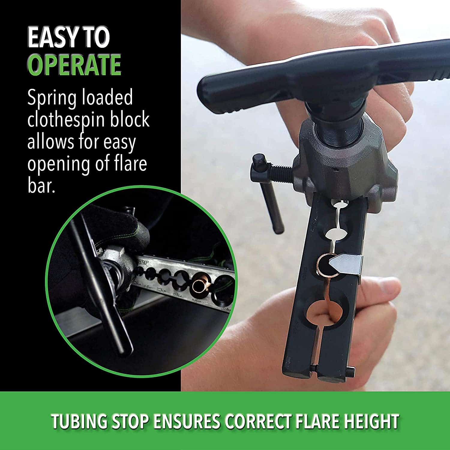 Hilmor 1838952 Orbital Flare tool 316 to 34 inch HVAC copper aluminum steel brass