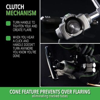 Hilmor 1838952 Orbital Flare tool 316 to 34 inch HVAC copper aluminum steel brass