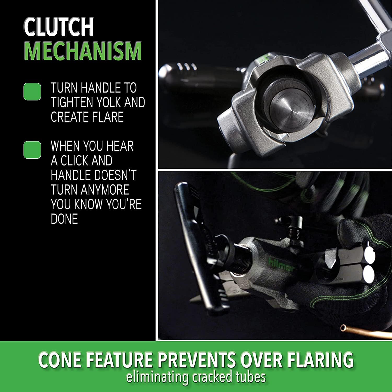 Hilmor 1838952 Orbital Flare tool 316 to 34 inch HVAC copper aluminum steel brass