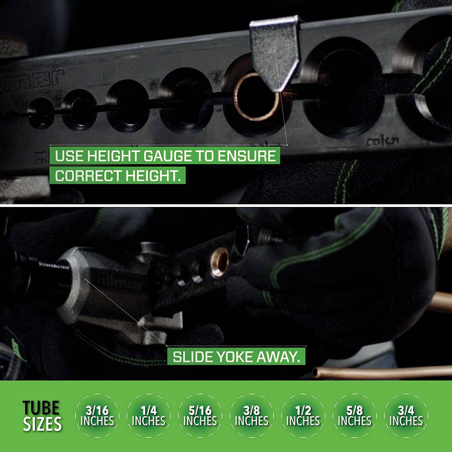 Hilmor 1838952 Orbital Flare tool 316 to 34 inch HVAC copper aluminum steel brass