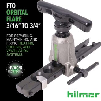 Hilmor 1838952 Orbital Flare tool 316 to 34 inch HVAC copper aluminum steel brass