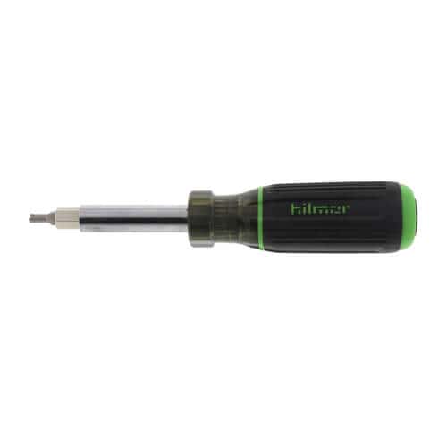Hilmor 1839053 nine in one multi tool screwdriver with valve core remover HVAC technician tool