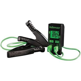 Hilmor dual readout digital thermometer with two pipe clamps for HVACR service