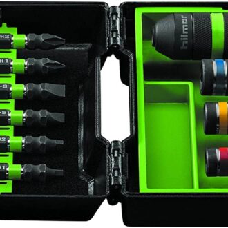 Hilmor 1937912 SBSFC Fast Connect Screwdriver Bit Set impact ready bits nutsetters extension