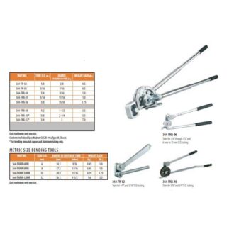 Imperial 364FHA Lever Bender Range copper tube bender HVAC plumbing tool