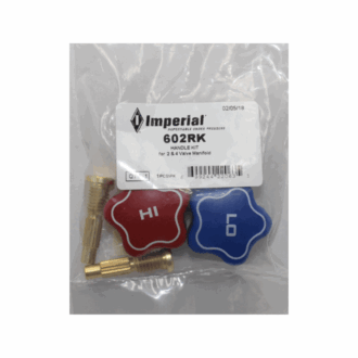 Imperial 602RK replacement Hi Lo knobs with stems for 600 series manifold gauges HVAC tool part