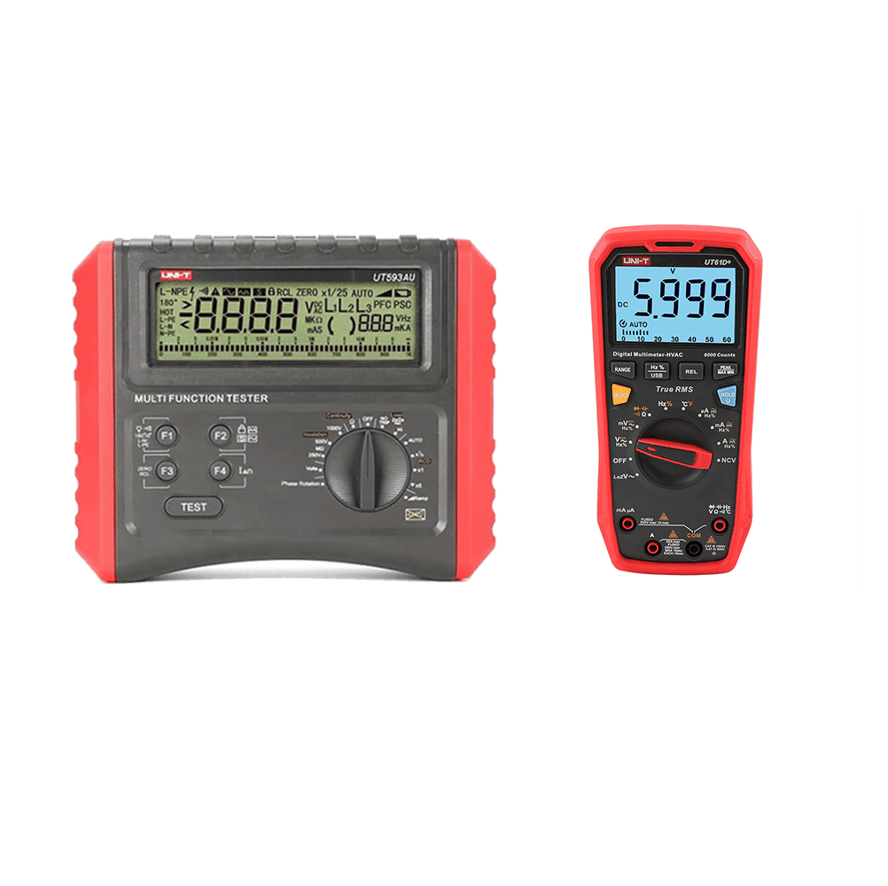 multifunction rcd tester & true rms multimeter combo
