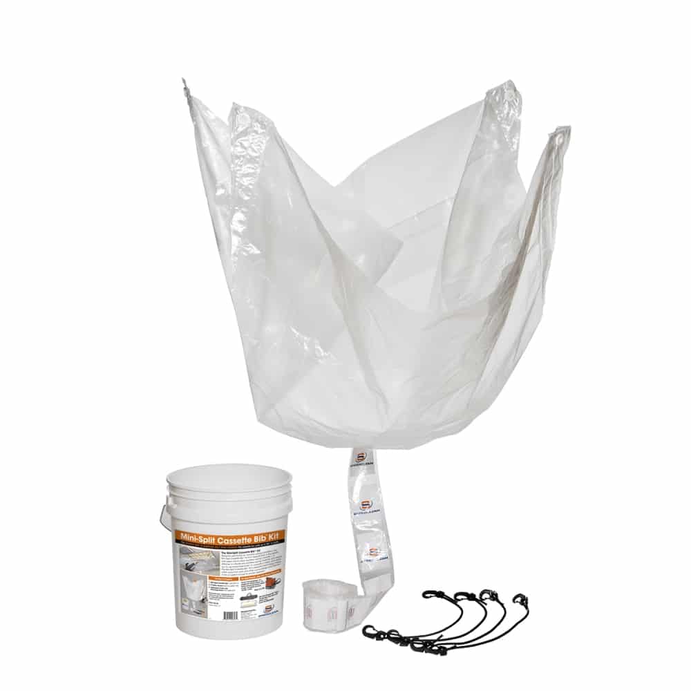 SpeedClean SC CB Cassette Bib Bungees Bucket AC cleaning kit wastewater containment