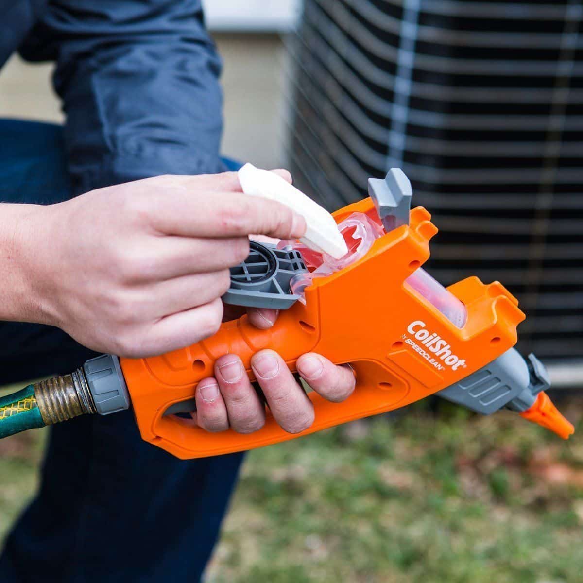 SpeedClean CoilShot SC CS 100 condenser coil cleaner tool tablet system HVAC