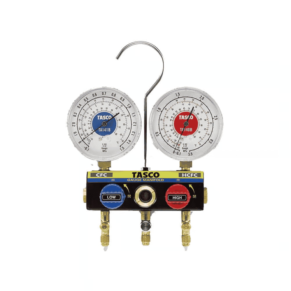 tasco ta120w r12 r22 r502 ball valve type refrigerant manifold gauge kits