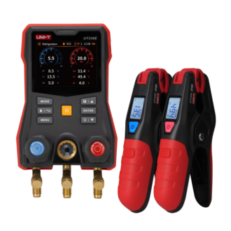 uni t ut336e kit digital manifold gauge with wireless temperature clamps
