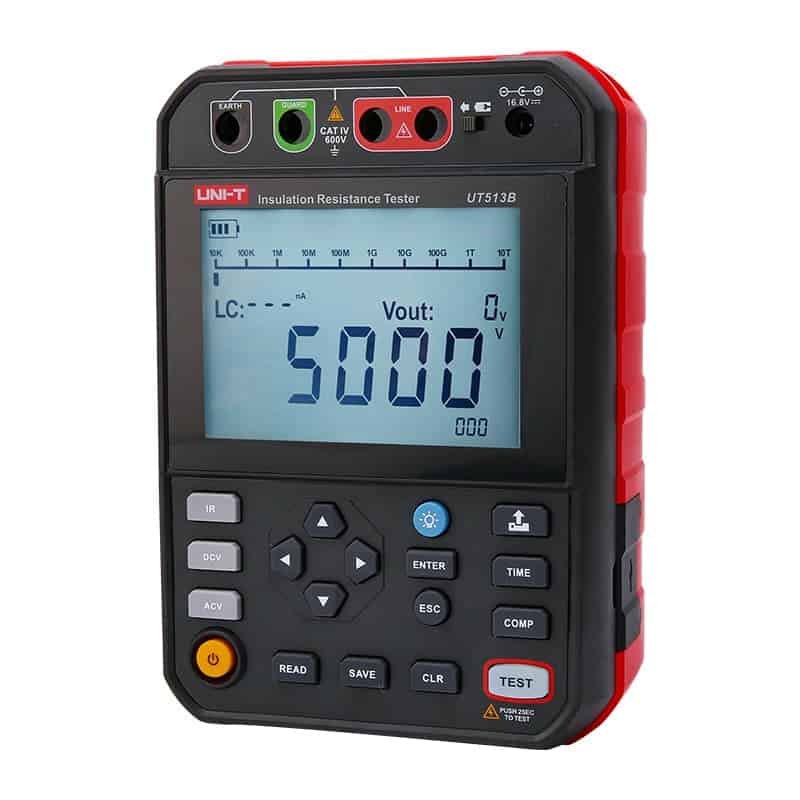uni t ut513b/ut513c 5kv insulation resistance testers