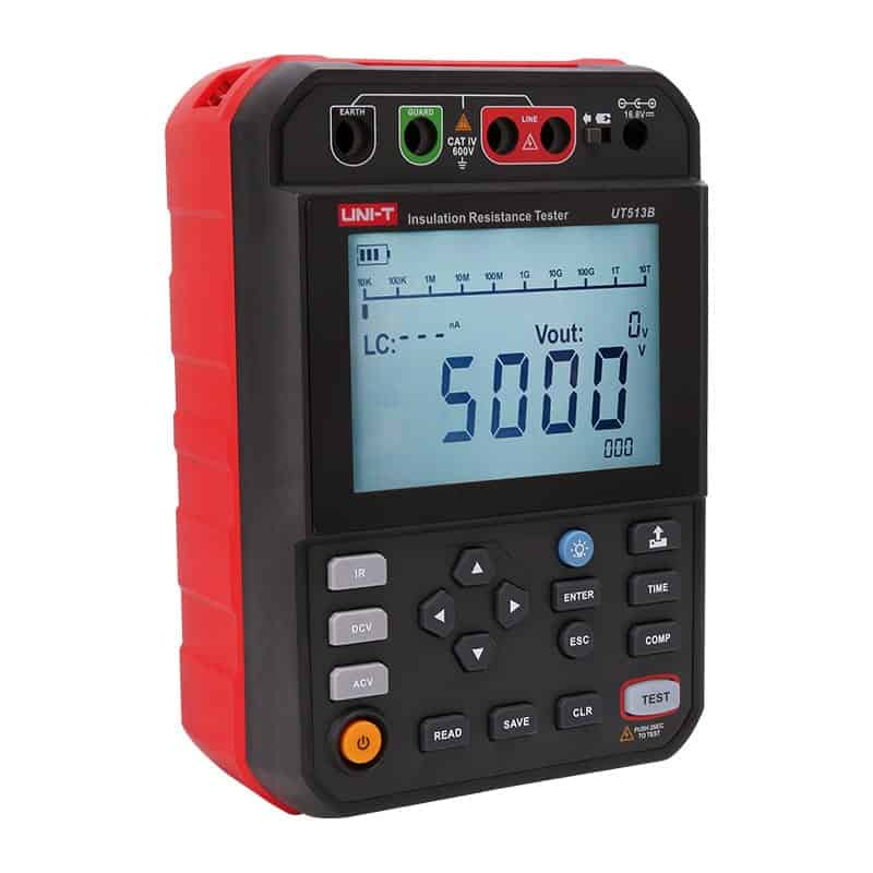 uni t ut513b/ut513c 5kv insulation resistance testers