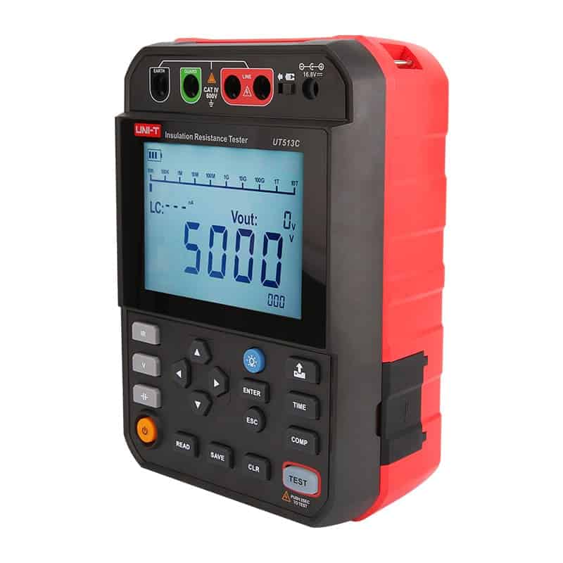 uni t ut513b/ut513c 5kv insulation resistance testers