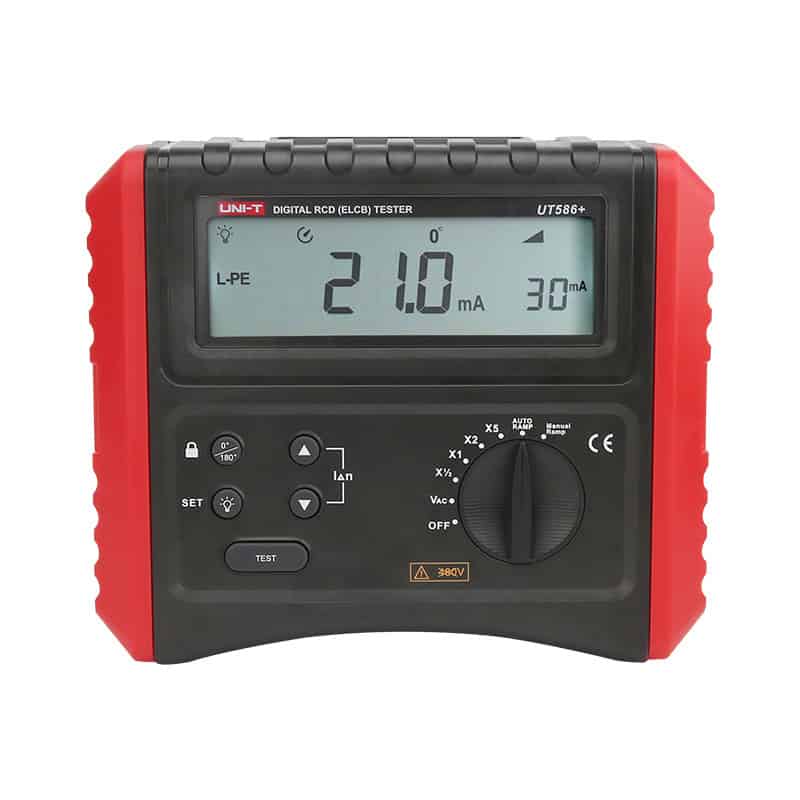 uni t ut586+ digital rcd tester