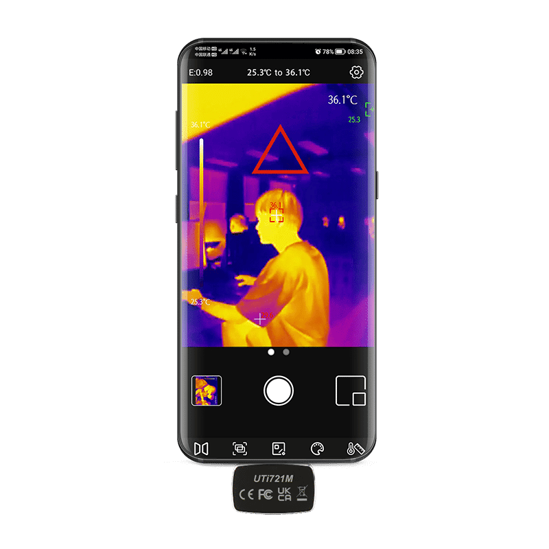 uti721m smartphone thermal camera module for android