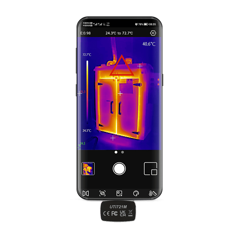 uti721m smartphone thermal camera module for android