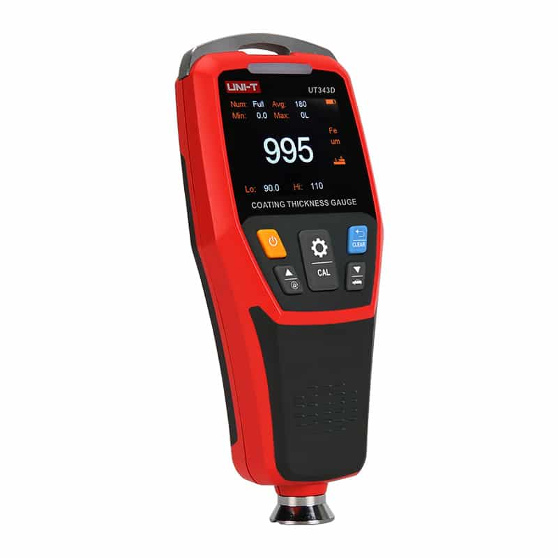 UniT UT343D Coating Thickness Gauge digital paint film tester Fe NFe automotive quality contro