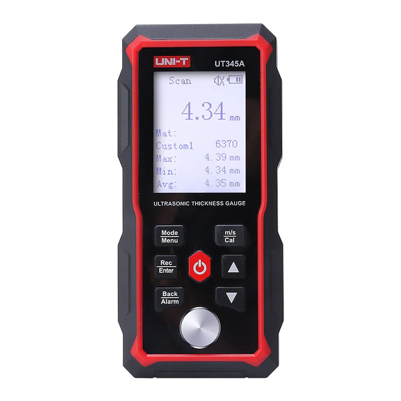 UniT UT345A Ultrasonic Thickness Gauge for metal pipe vessel corrosion measurement