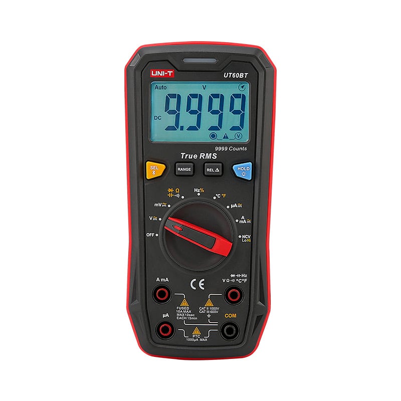 UniT UT60BT True RMS Digital Multimeter Bluetooth connectivity electrical testing 9999 count display