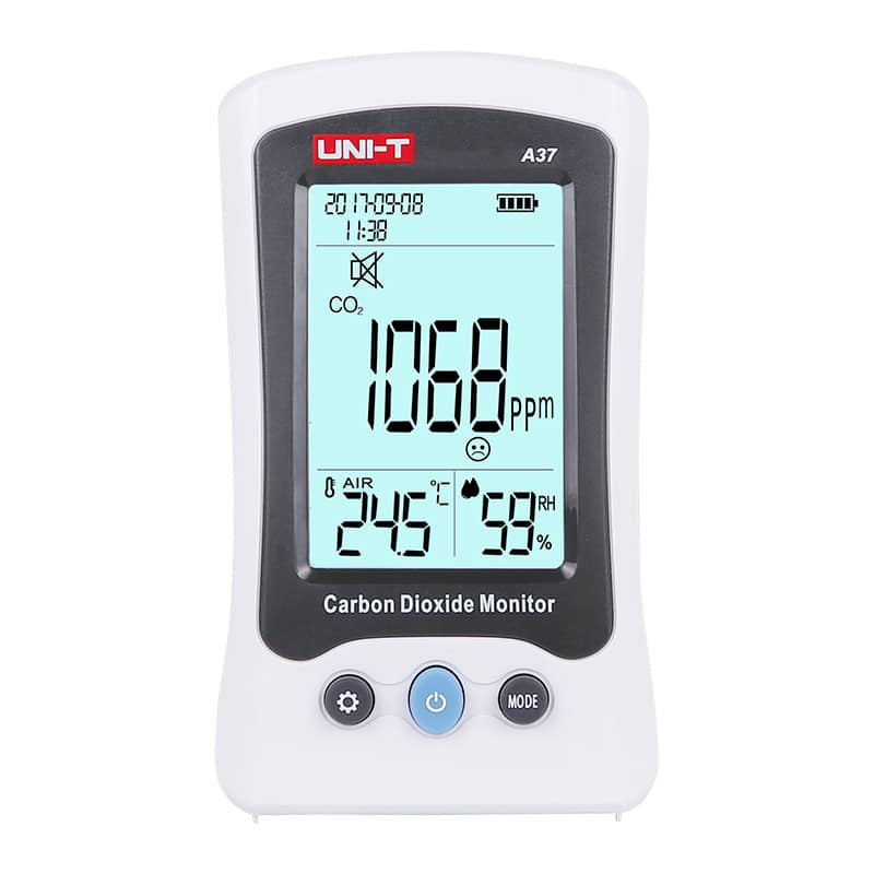UniT UTA37 CO2 Meter digital display carbon dioxide temperature humidity monitor air quality tester