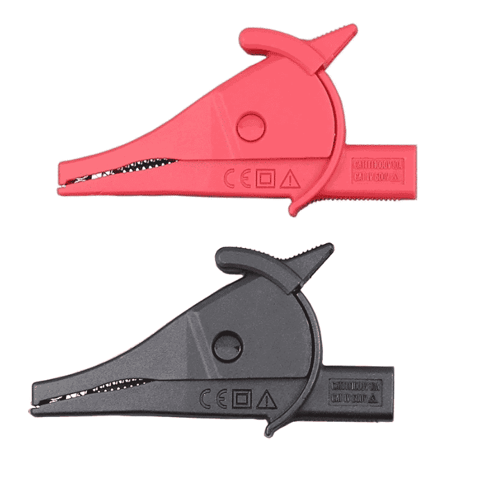UniT UTC02A Insulated Alligator Clips test leads for multimeter electrical testing