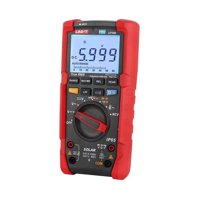UniT UT196 1700V DC True RMS Multimeter Solar Pro photovoltaic measurement tool