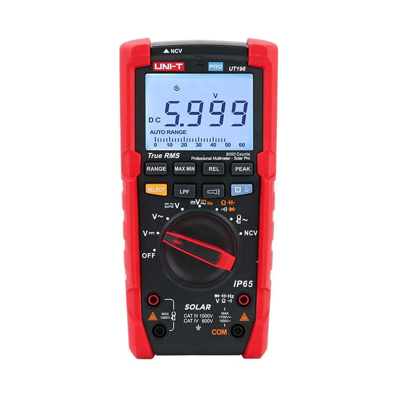 UniT UT196 1700V DC True RMS Multimeter Solar Pro photovoltaic measurement tool