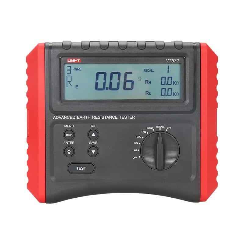 UniT UT572 Advanced Earth Resistance Tester soil resistivity grounding voltage meter tool