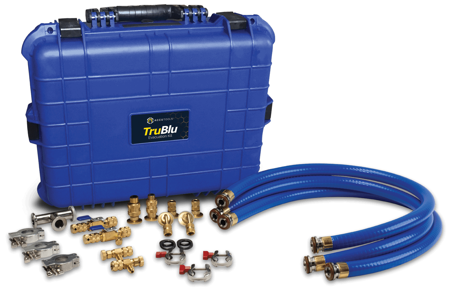Accutools TruBlu professional evacuation kit with case
