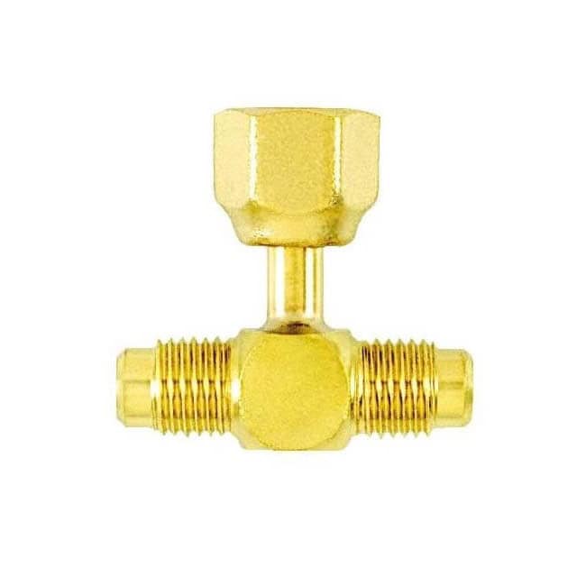 CD9603 1/4 SAE Brass Access Tee