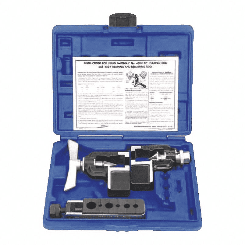 Imperial 402FA 37 Degree ROLAIR Flaring and Reaming Kit in case for steel copper tubing