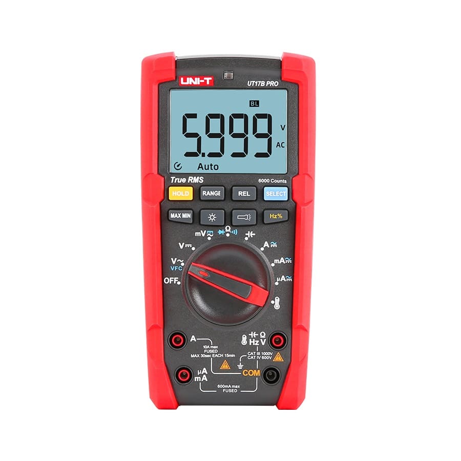 UniT UT17B PRO Digital Multimeter True RMS 6000 count electrical tester