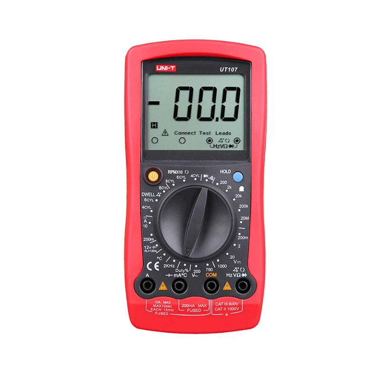 Uni T UT107 automotive multimeter plus temperature